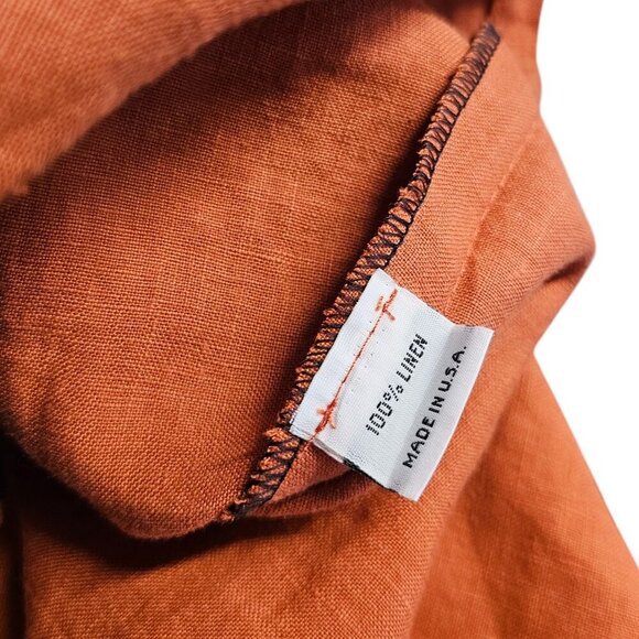 Bryn Walker Womens 100% Linen Colour Block Round Neck Long Tunic Tank, Size XS - Picture 7 of 9